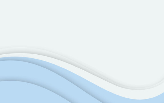 Blue and white wave abstract background for simple minimalist design