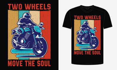 Classic motorcycle t-shirt design vector illustration