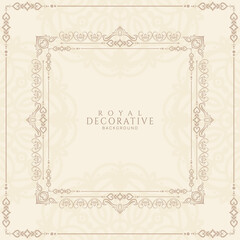Decorative artistic floral frame background design