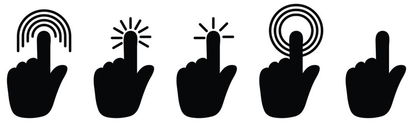 Pointer cursor сomputer mouse icon. Vector isolated.