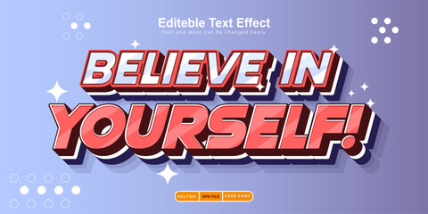 Stay Focused, editable 3d text effect with an encouraging message to yourself