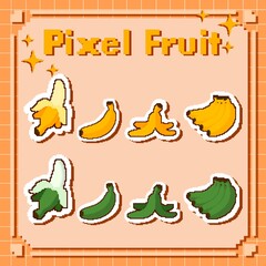 Obraz premium Banana pixel