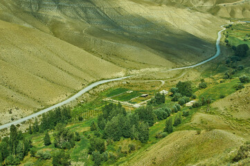 Mountain plateau, road to Kazarman,  Kyrgyzstan