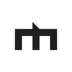 Obraz premium M letter logo design vector