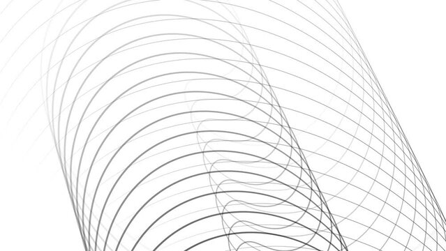 Futuristic wave line moving animated on white background. Vd_1793