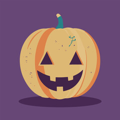 Happy halloween typography poster and element design