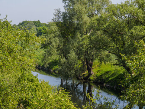 Die Lippe bei Dorsten im Rruhrgeiet