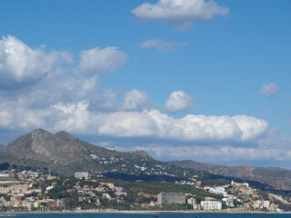 Fototapeta na wymiar Malaga am Mittelmeer in Spanien