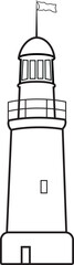 lighthouse ready vector illustration