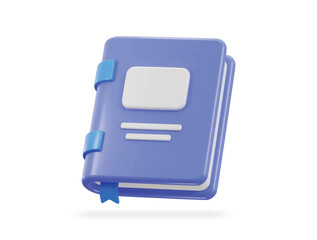 notebook icon 3d illustration