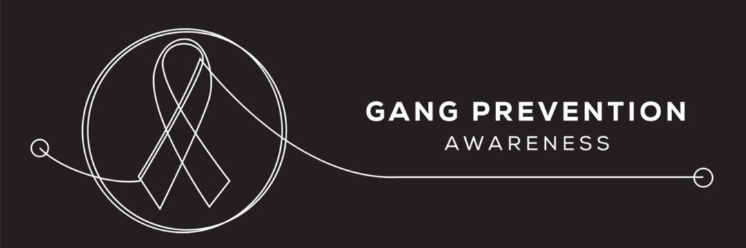 Gang Prevention awareness, banner design.