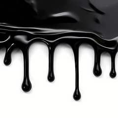 Dripping black paint. Happy Halloween decoration