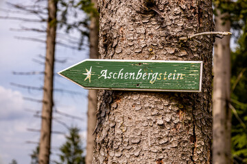 Sommerwanderung auf dem Höhenweg des Thüringer Waldes bei Bad Tabarz - Thüringen - Deutschland