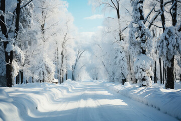 Obraz premium Winter landscape