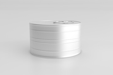 Metal Food Tin Can Packaging Mockup