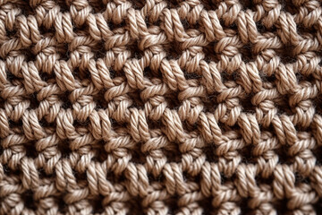 A Close-Up View of the Intricate Waffle Knit Fabric, Unveiling its Delicate Weave and Detailed Interlocking Patterns