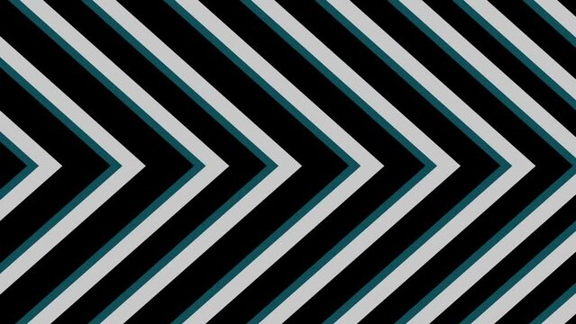 Animated black and white diagonal stripes pattern with blue accents, creating a geometric optical illusion.