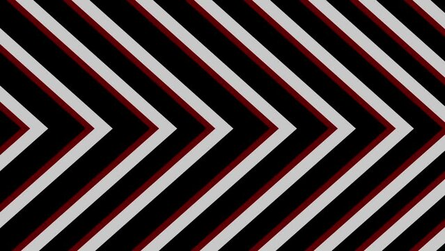 Animated black and white diagonal stripes pattern with red accents, creating a geometric optical illusion.