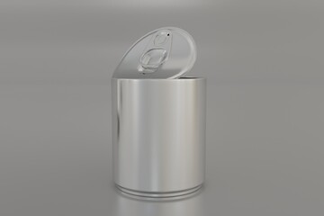 Metal Food Tin Can Packaging Mockup
