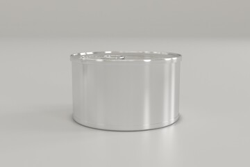 Metal Food Tin Can Packaging Mockup