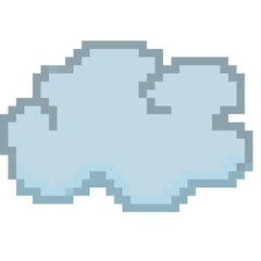 Pixelated cloud illustration