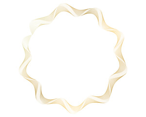 golden frame isolated