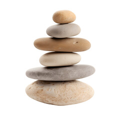 Fototapeta na wymiar A stack of carefully balanced rocks