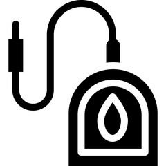 Blood basic black Glyph icon