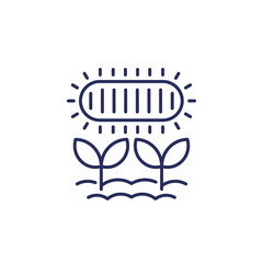 phytolamp, grow light line icon