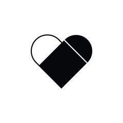 heart icon on white background