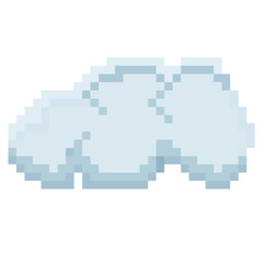 Pixelated cloud illustration