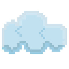 Fototapeta premium Pixelated cloud illustration