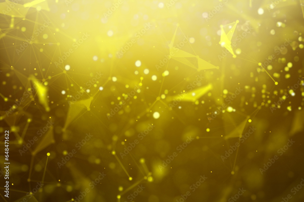 Poster abstract background dot and connect line for cyber technology futuristic and network connection conc