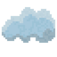 Pixelated cloud illustration