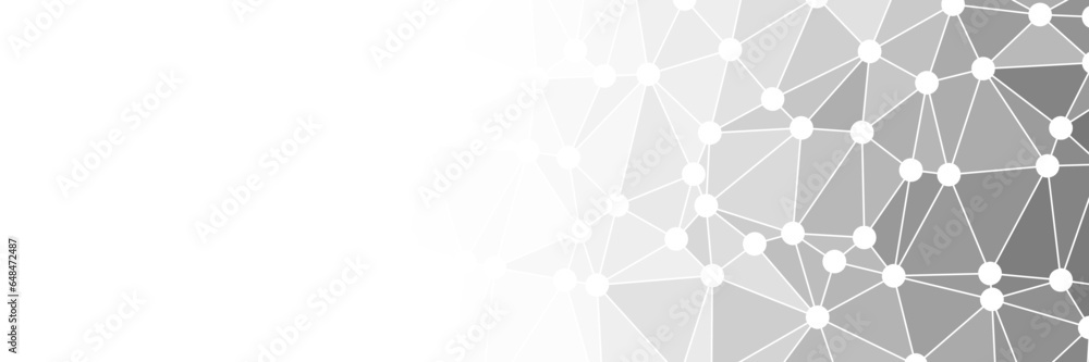 Wall mural abstract tech connected network background