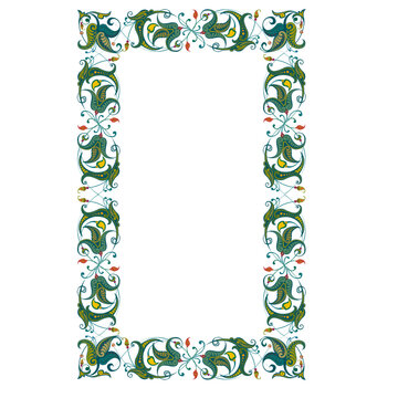 classic frame with floral ornament