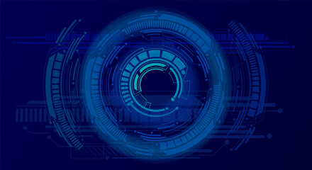 Futuristic Abstract Blue Background Wallpaper template
