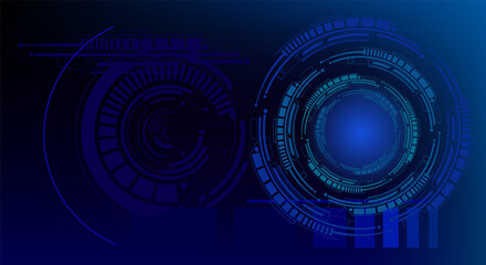 Futuristic Abstract Blue Background Wallpaper template