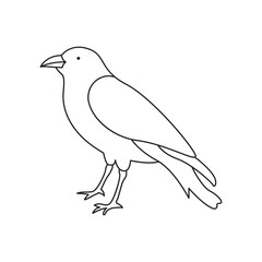 One line Birds design silhouette.Hand drawn minimalism style vector illustration.