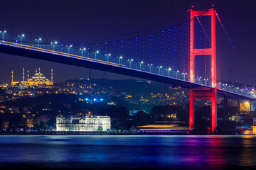 15th July Martyrs Bridge (15 Temmuz Sehitler Koprusu). Istanbul Bosphorus Bridge in Istanbul,...