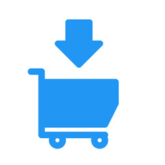 Obraz premium add to cart icon design, online shop add to cart icon button