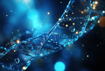 abstract background with DNA lines