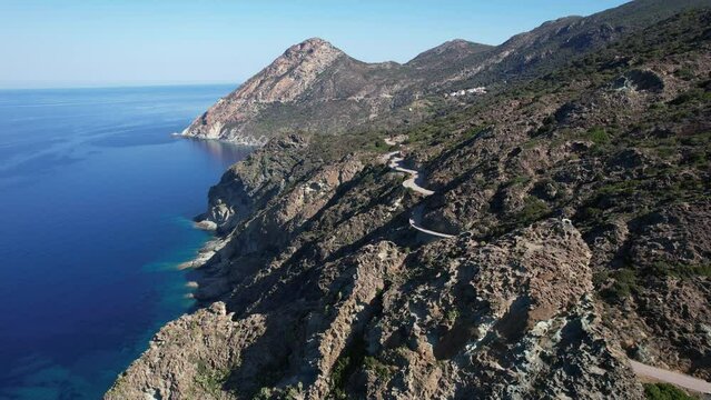 D80, la route de corniche dans le Cap Corse - Haute Corse