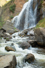 Beautiful view of waterfall in Armenia.