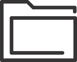 folder icon black and white transparent 