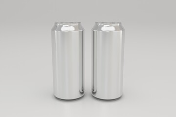 Soda Beverage Tin Can Packaging Mockup