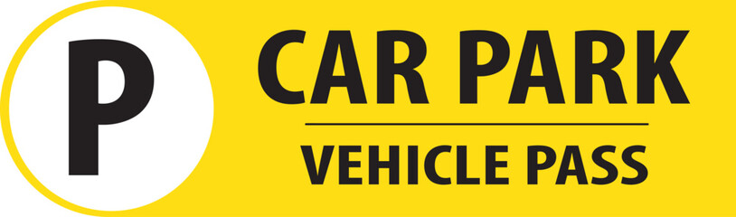 Car park parking ticket vector