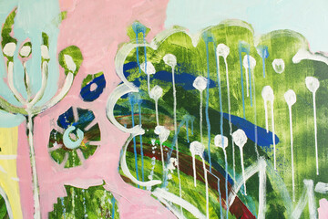 Detail of the Painting as a Background