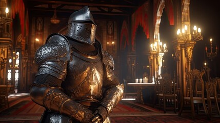 Knight in castle
