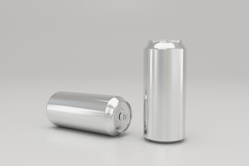 Soda Beverage Tin Can Packaging Mockup